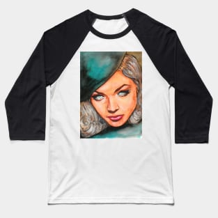 Lauren Bacall Baseball T-Shirt